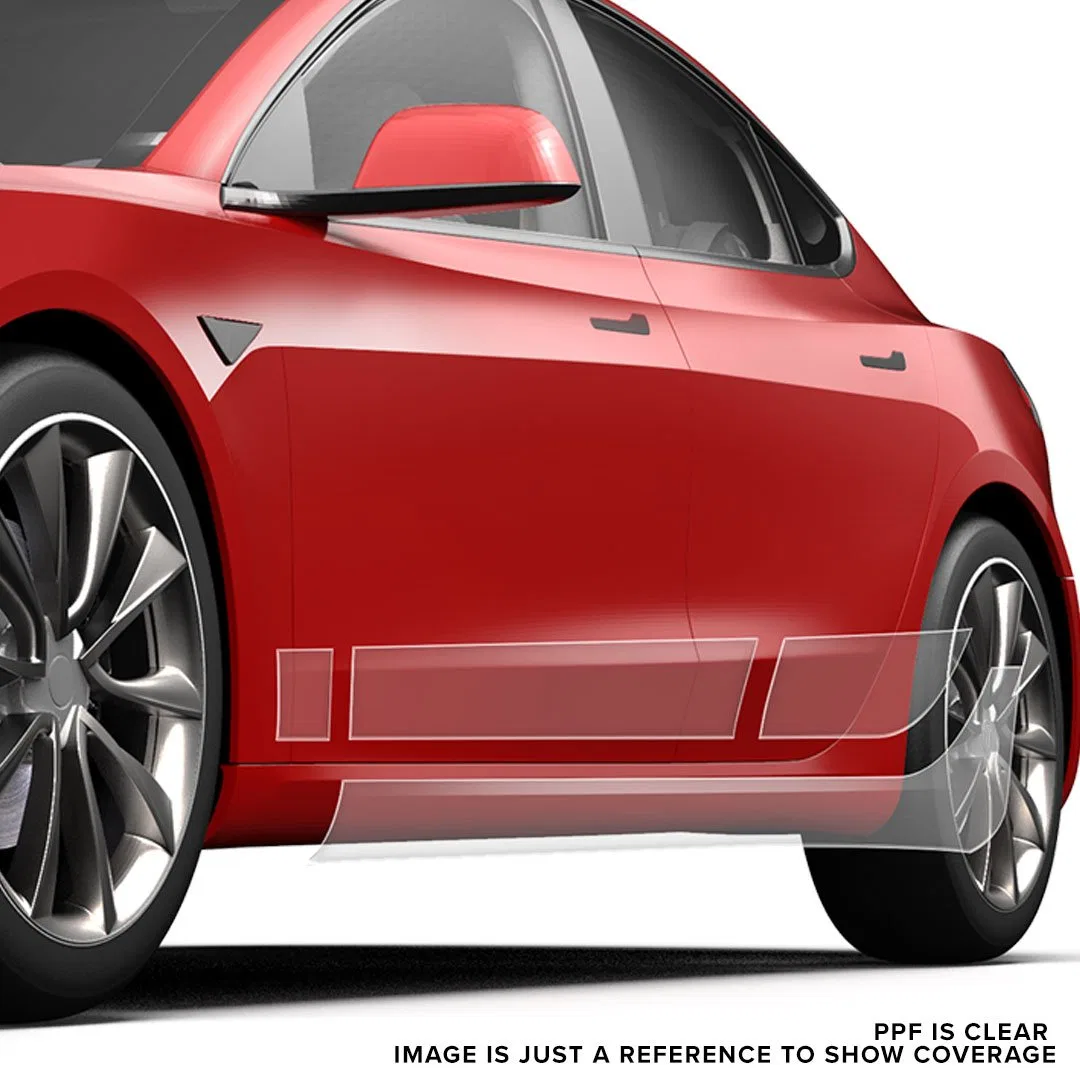 TB-PPF-3ROCKER – TESBROS Protective Film, Direct-Fit Protection For Driver/ Passenger Side Rocker Panels Clear Hexis ...